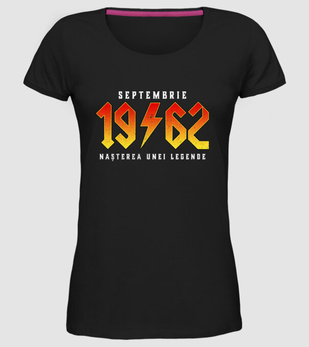 Septembrie - 1962 - nașterea unei legende model negru pe tricou