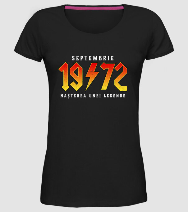 Septembrie - 1972 - nașterea unei legende model negru pe tricou