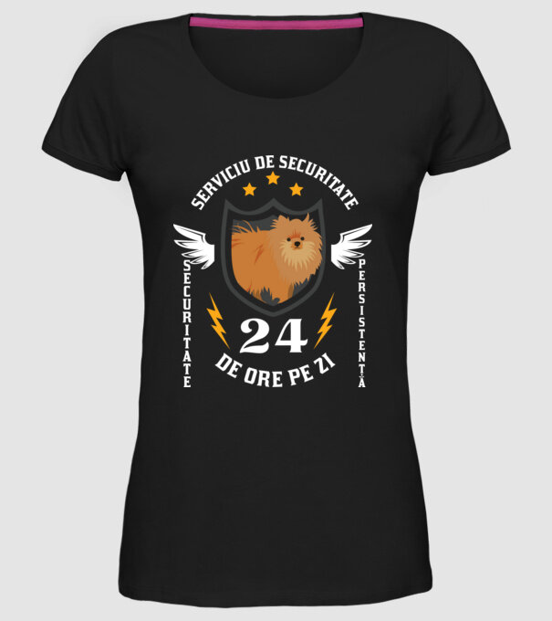 serviciu de securitate - securitate - persistență - 24 de ore pe zi model negru pe tricou