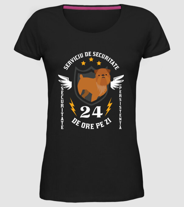 serviciu de securitate - securitate - persistență - 24 de ore pe zi model negru pe tricou