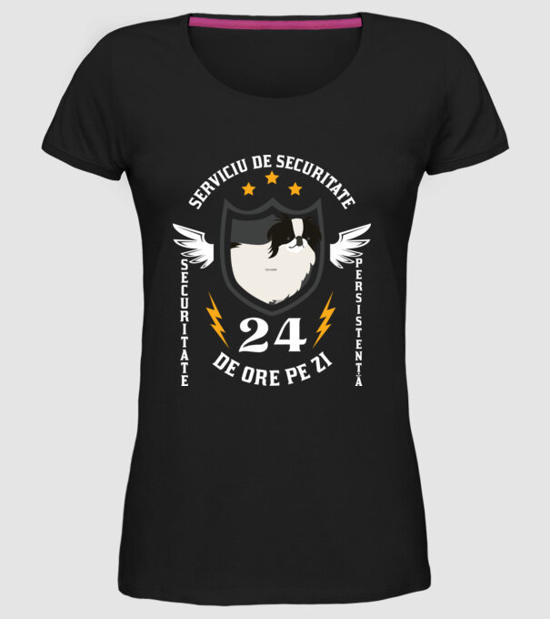 serviciu de securitate - securitate - persistență - 24 de ore pe zi model negru pe tricou