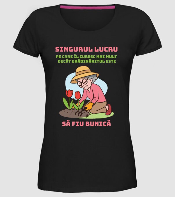 Singurul lucru model negru pe tricou