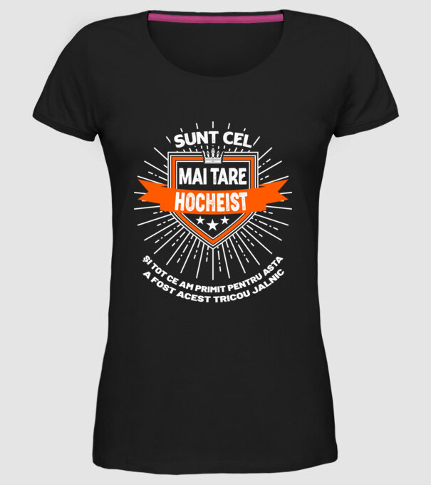 Sunt cel mai tare_HOCHEIST model negru pe tricou
