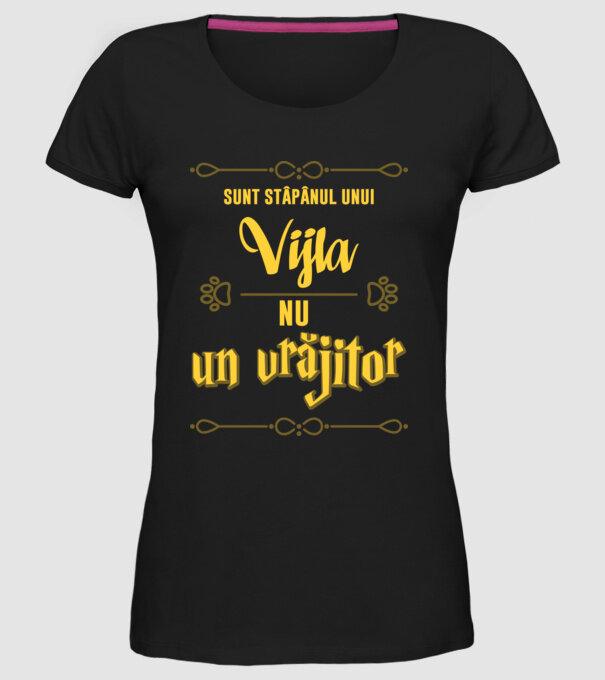 sunt stăpânul unui vijla, nu un vrăjitor model negru pe tricou