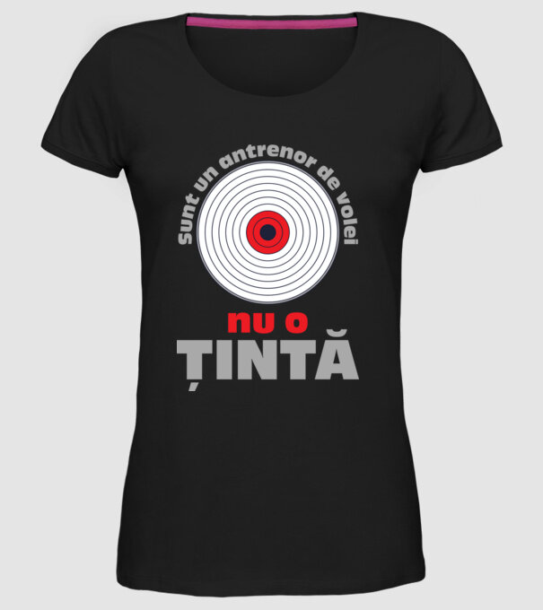 Sunt un antrenor de volei, nu o țintă model negru pe tricou