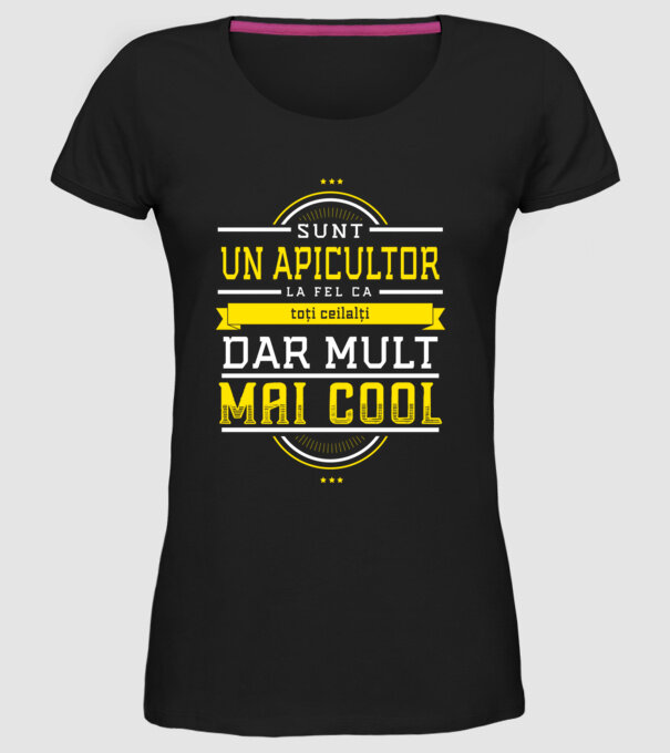 sunt un apicultor, la fel ca toți ceilalți, dar mult mai cool model negru pe tricou