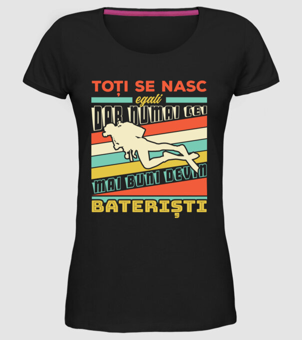 toți se nasc egali, dar numai cei mai buni devin scafandri model negru pe tricou