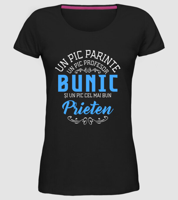 Un pic părinte, un pic profesor - bunic - și un pic cel mai bun prieten model negru pe tricou
