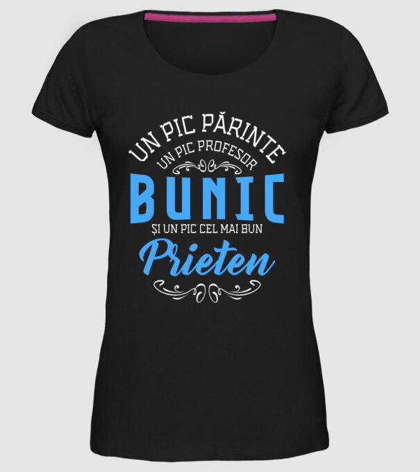 Un pic părinte, un pic profesor - bunic - și un pic cel mai bun prieten model negru pe tricou