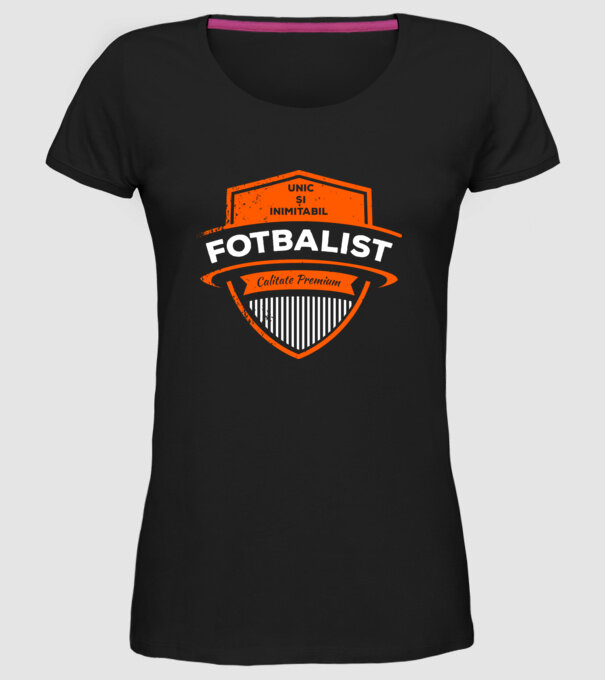 FOTBALIST unic și inimitabil calitate premium model negru pe tricou