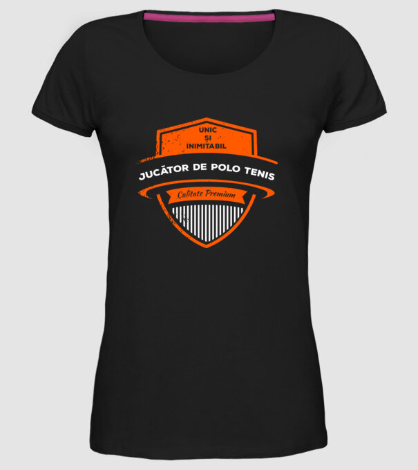 JUCĂTOR DE TENIS unic și inimitabil calitate premium model negru pe tricou