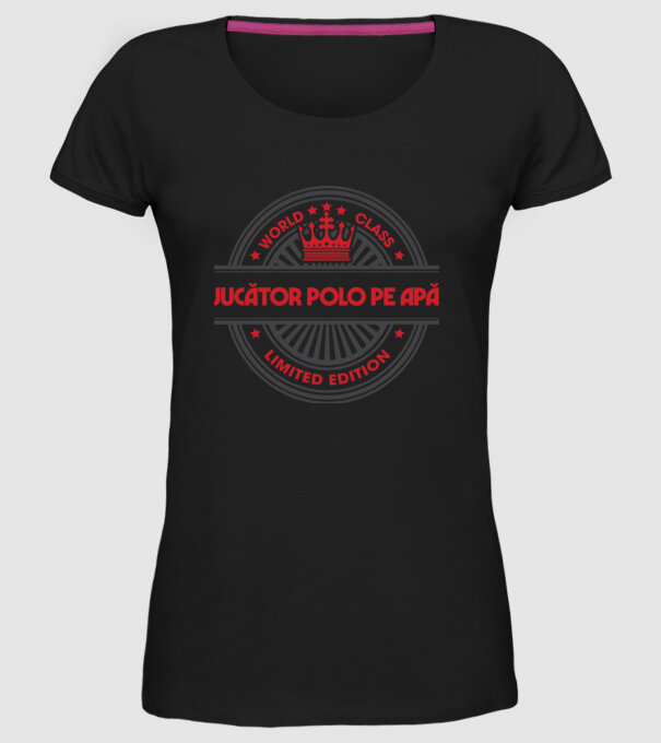 jucător polo pe apă model negru pe tricou