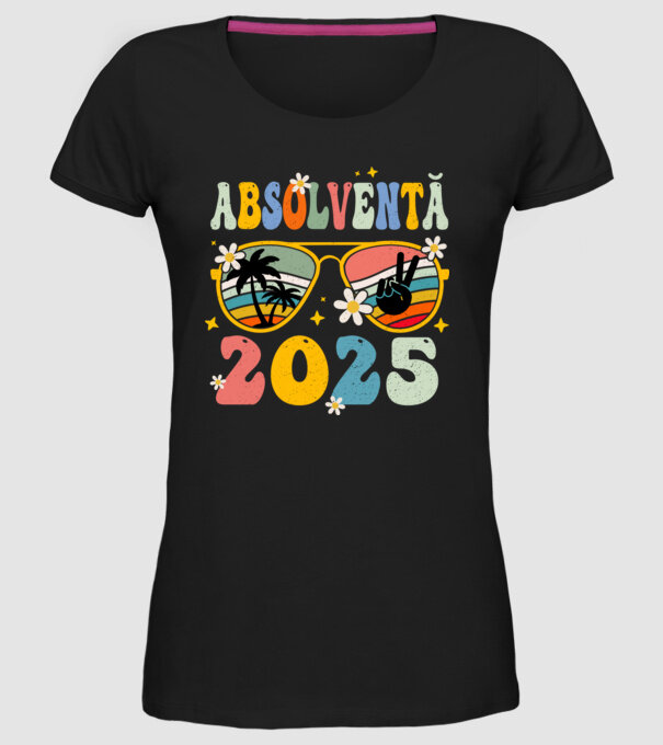 Absolventă 2025 model negru pe tricou