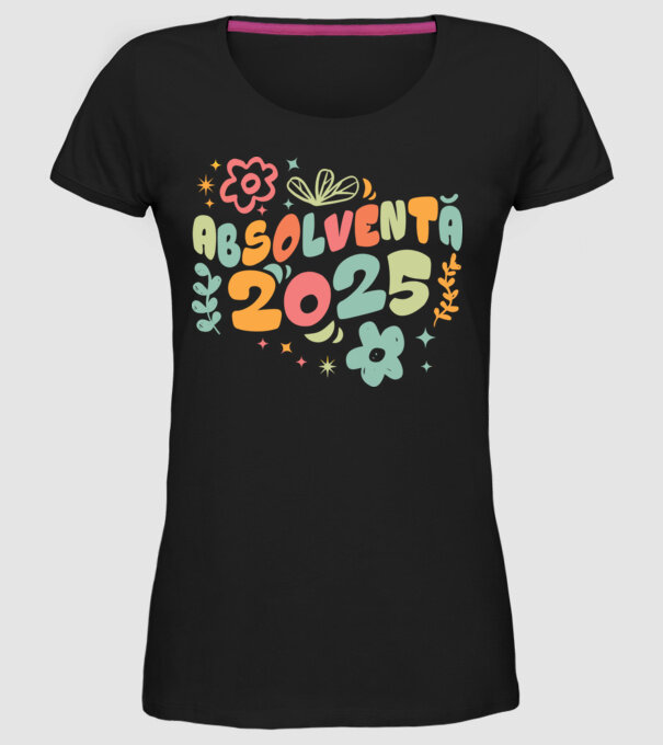 Absolventă 2025 model negru pe tricou