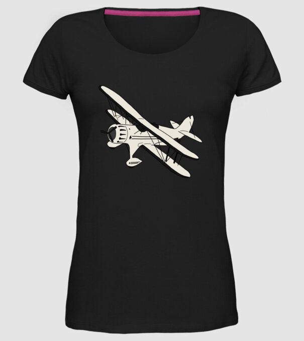 Avioane model negru pe tricou