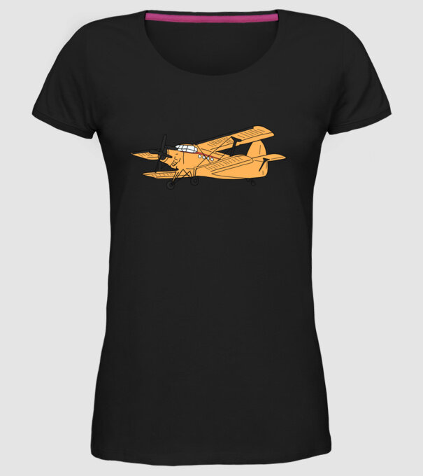 Avioane model negru pe tricou