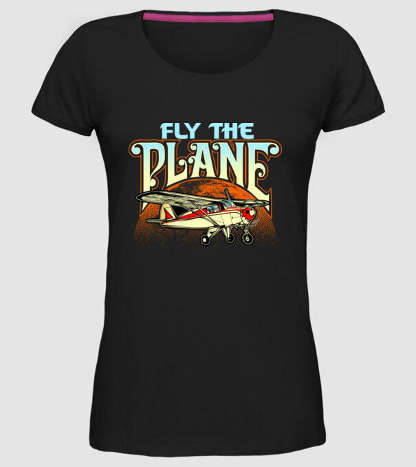 Avioane model negru pe tricou