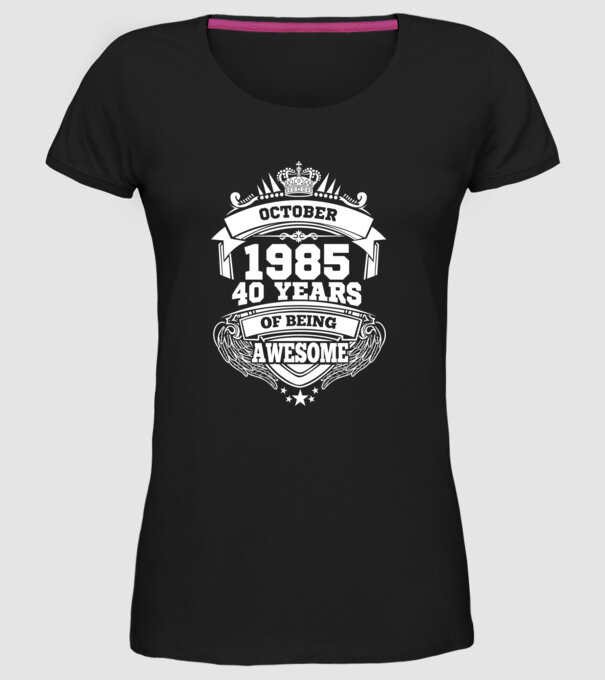 Awesome being of october 1985 model negru pe tricou