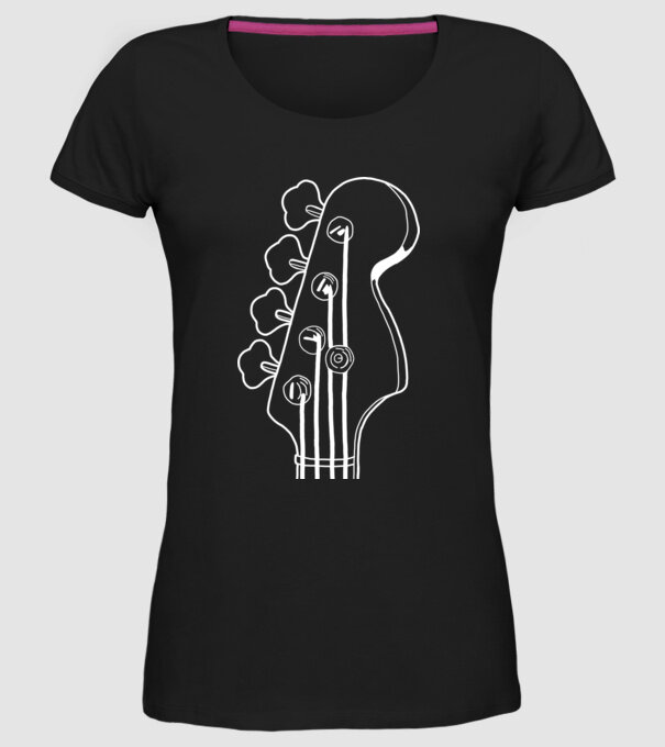 bass model negru pe tricou
