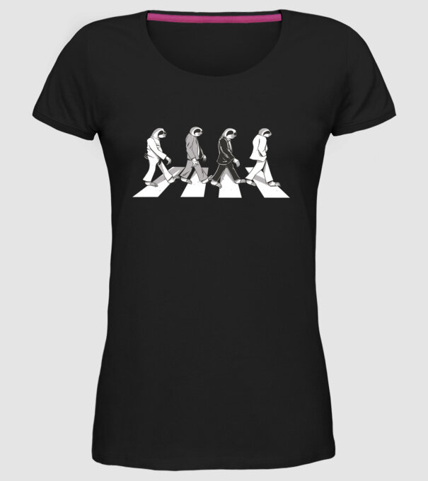Beatles model negru pe tricou