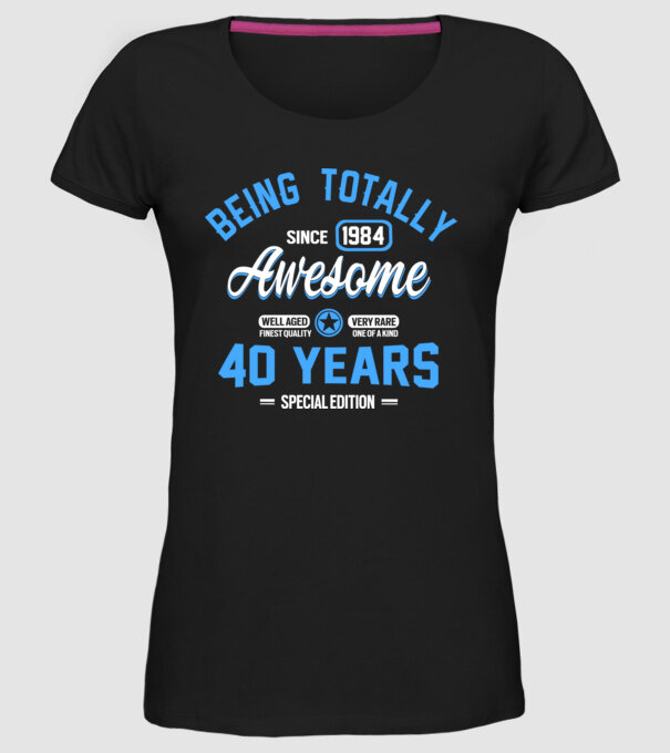 Being totally awesome 40 model negru pe tricou