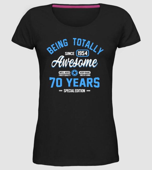 Being totally awesome 70 model negru pe tricou