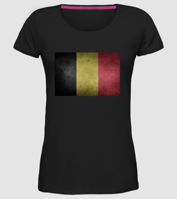 BELGIUM model negru pe tricou