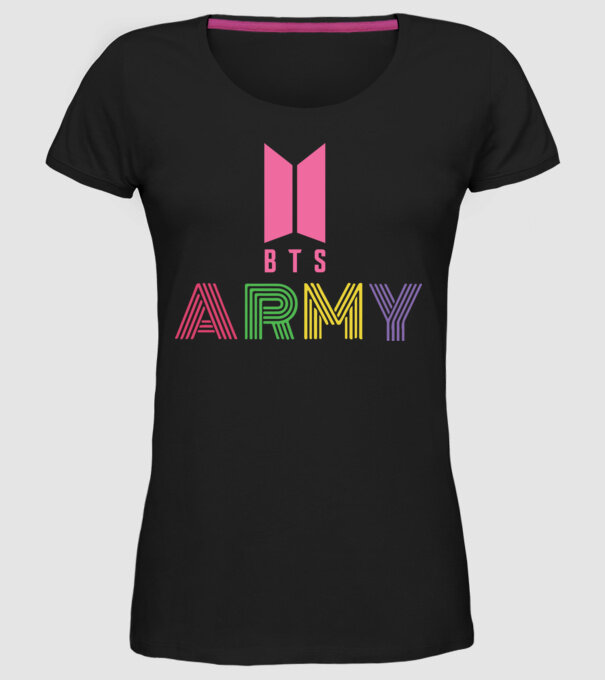 BTS ARMY model negru pe tricou
