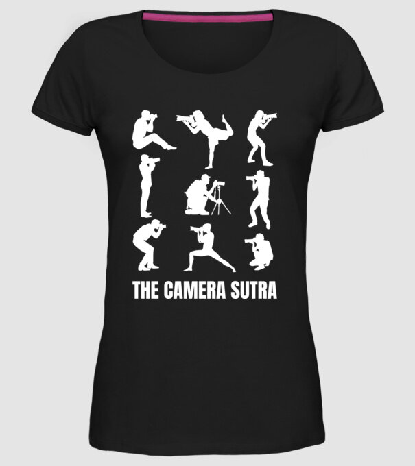 Camera sutra model negru pe tricou
