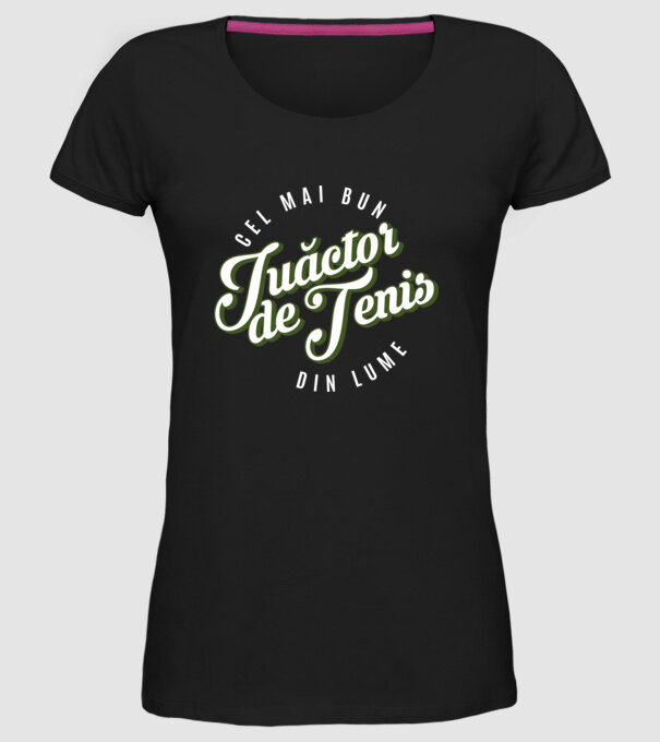 Cel mai bun Juăctor de tenis din lume model negru pe tricou