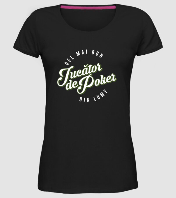 Cel mai bun Jucător de poker din lume model negru pe tricou