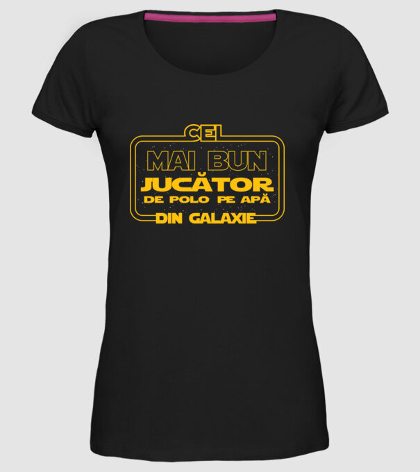 Cel mai bun jucător de polo pe apă din galaxie model negru pe tricou