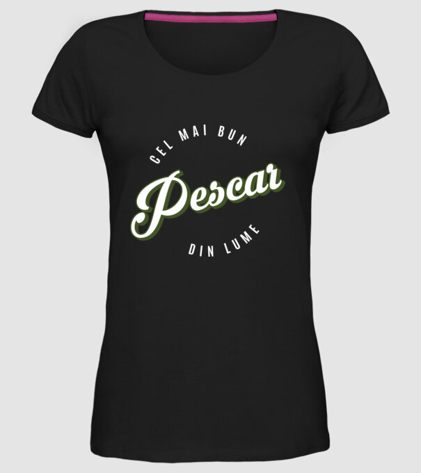 Cel mai bun Pescar din lume model negru pe tricou