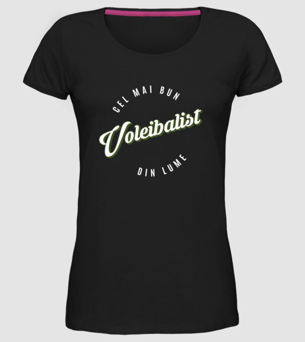 Cel mai bun Voleibalist din lume model negru pe tricou