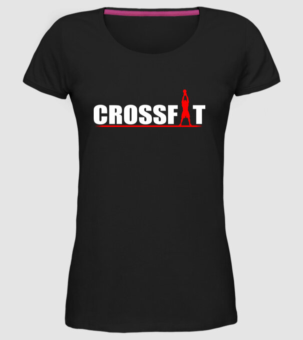 Crossfit model negru pe tricou