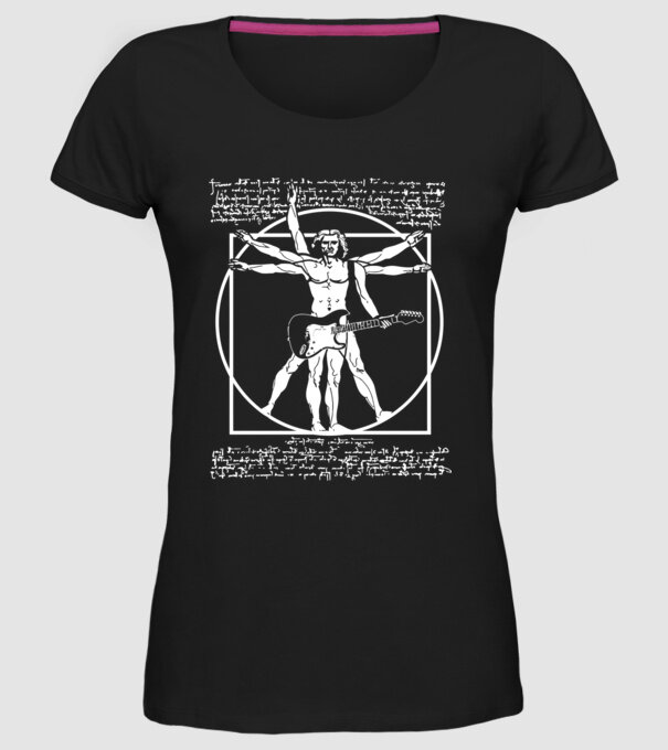 Da Vinci model negru pe tricou