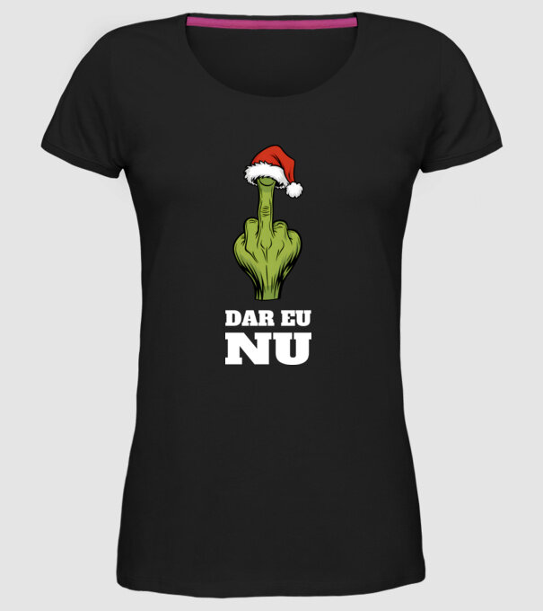 Dar eu NU Negru model negru pe tricou