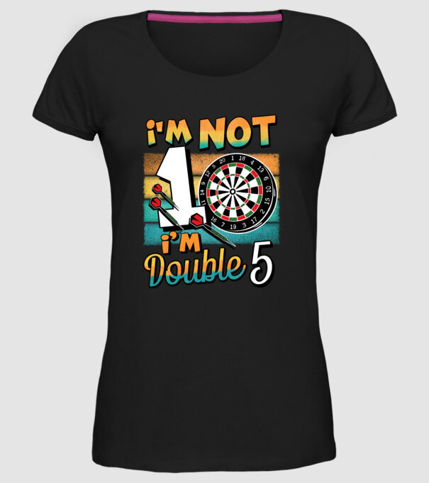 Darts Birthday 10 years old model negru pe tricou