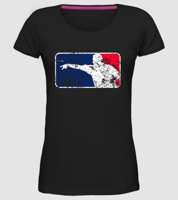 Darts League Destroy model negru pe tricou