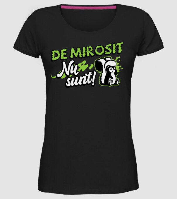 De mirosit nu sunt model negru pe tricou