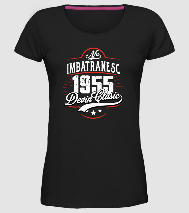 Devin Clasic - 1955 model negru pe tricou
