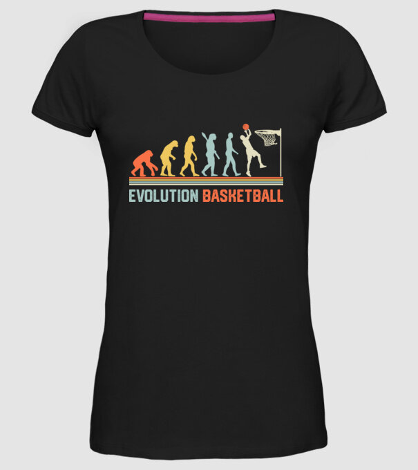 Evolution basketball model negru pe tricou