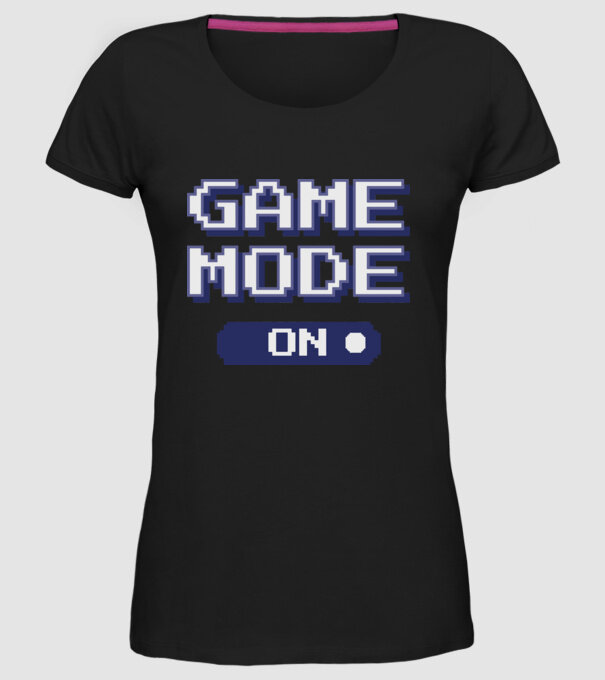 Gamer - Game mode on model negru pe tricou