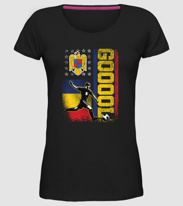 GOOOL model negru pe tricou