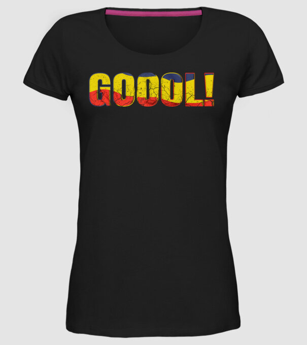 GOOOL model negru pe tricou