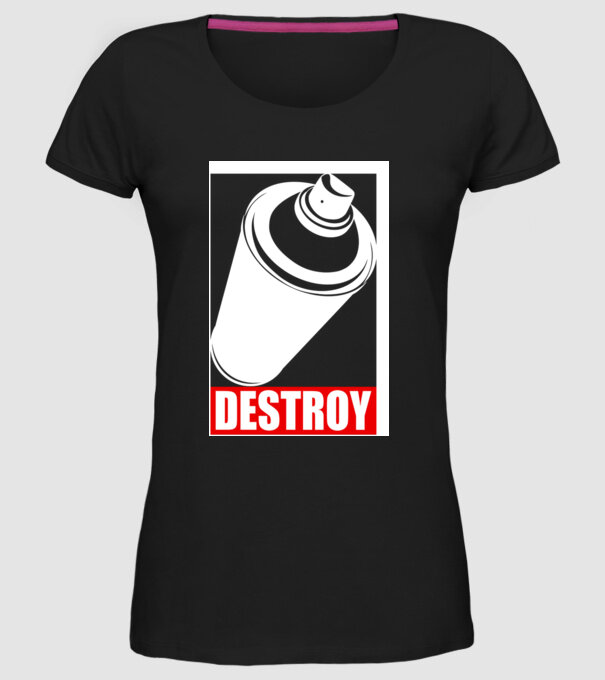Graffiti model negru pe tricou