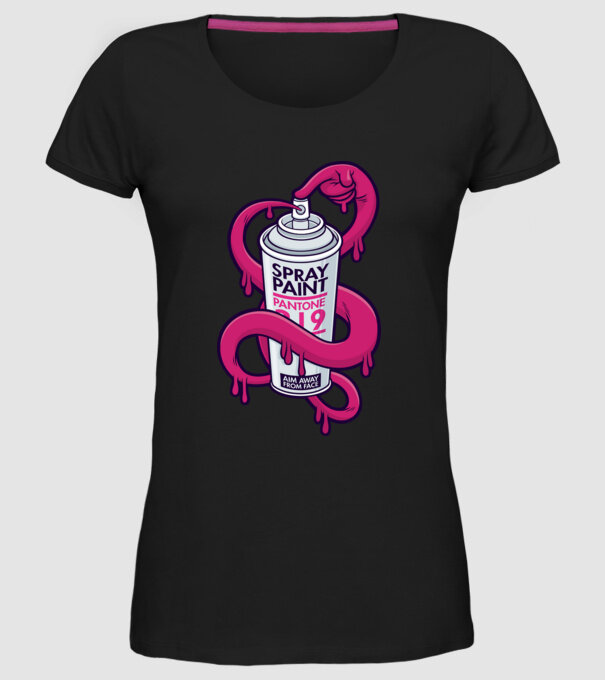 Graffiti model negru pe tricou