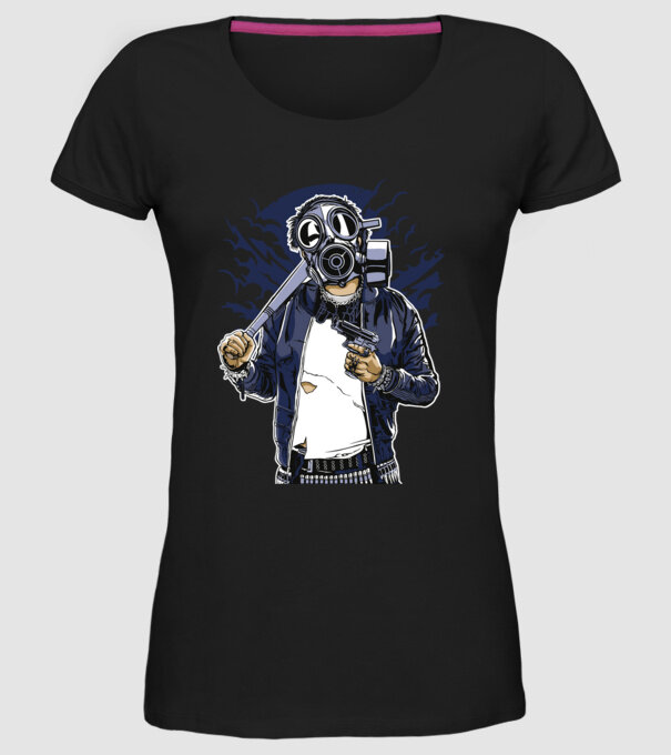 Graffiti model negru pe tricou