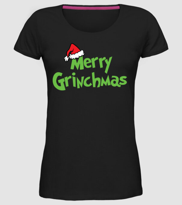 Grinchmas model negru pe tricou
