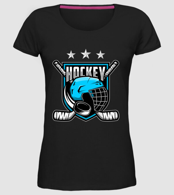 Hockey model negru pe tricou